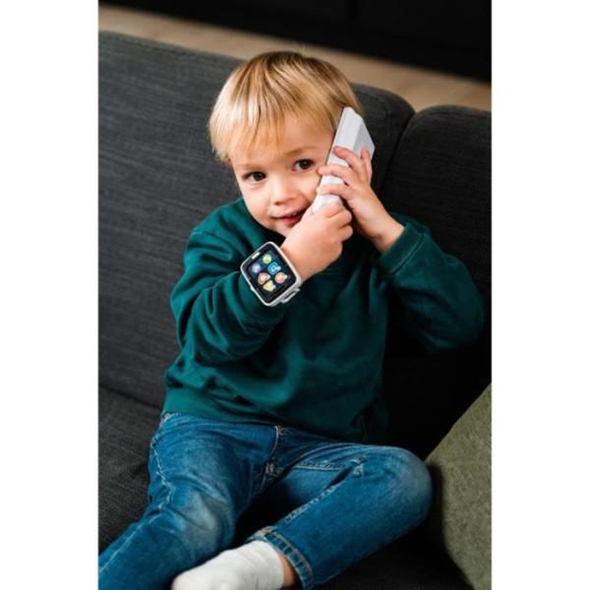 Voir la diapositive 6 : Téléphone et Montre - KD - Mon Téléphone et sa Montre Fitness - Imitation réaliste pour les tout-petits