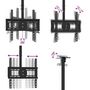 Voir la diapositive 6 : VIDAXL Support TV au plafond pour écran 32 65 max VESA 400x400mm 40kg
