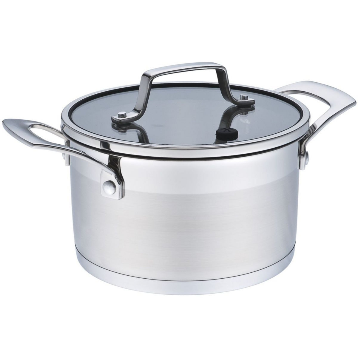 BAUMALU Batterie de cuisine inox 6 pieces platine