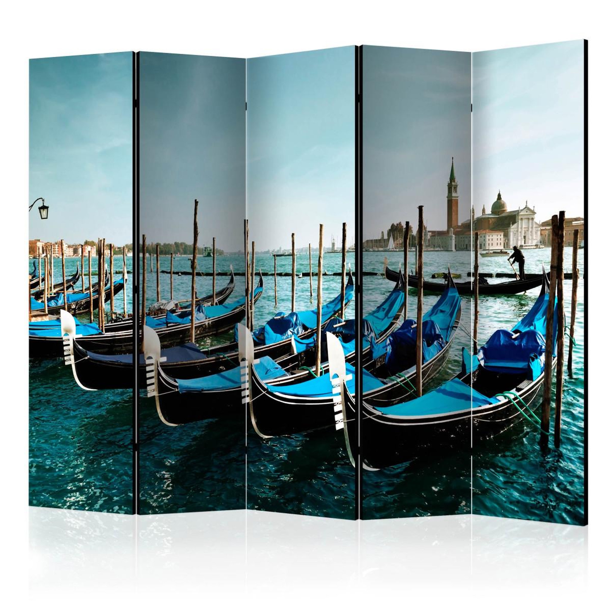 Paris Prix Paravent 5 volets  gondolas on the grand canal, venice  172x225cm