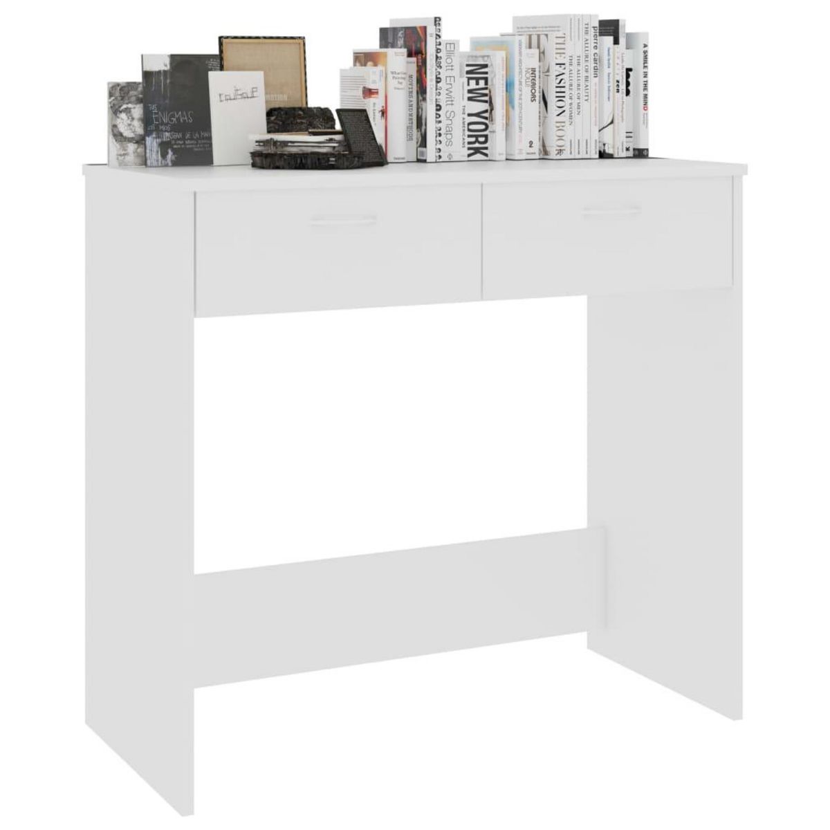 VIDAXL Bureau Blanc 80x40x75 cm Bois d'ingenierie