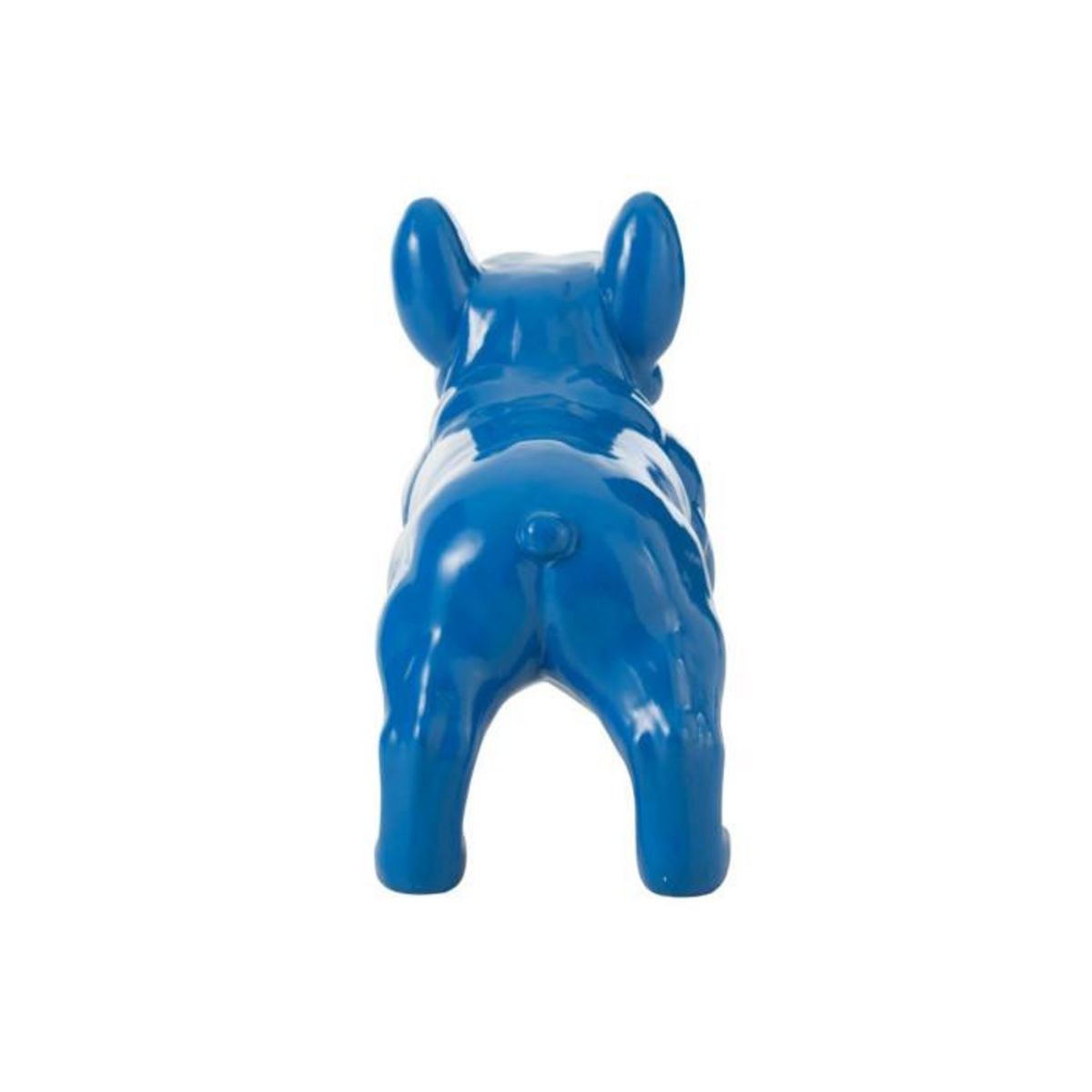 Paris Prix Statue Déco  Bulldog  88cm Bleu