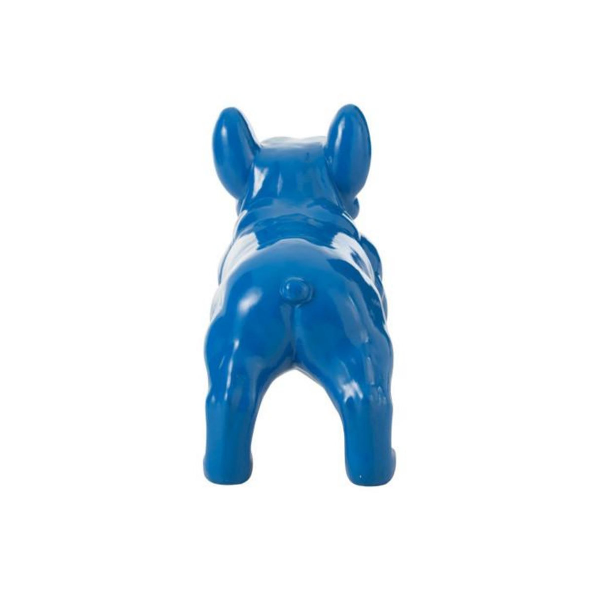 Paris Prix Statue Déco  Bulldog  88cm Bleu
