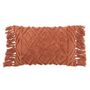 Voir la diapositive 1 : Paris Prix Coussin Déco Pompons  Amalia  37x78cm Terracotta