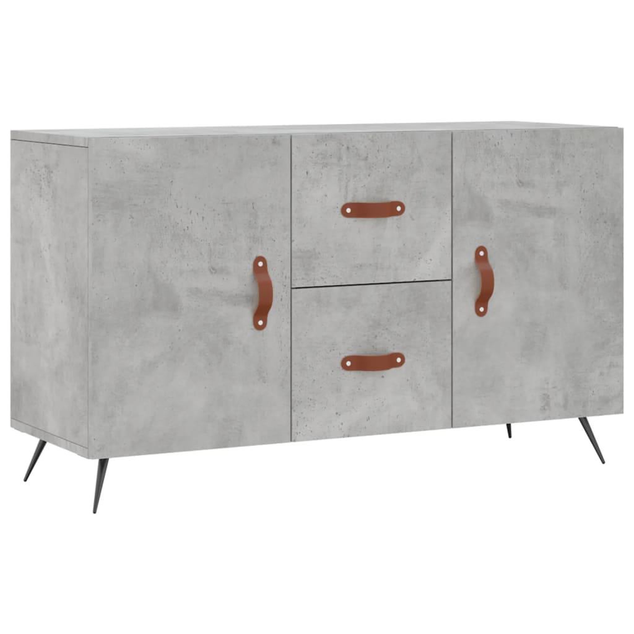 Voir la diapositive 2 : VIDAXL Buffet gris beton 100x36x60 cm bois d'ingenierie