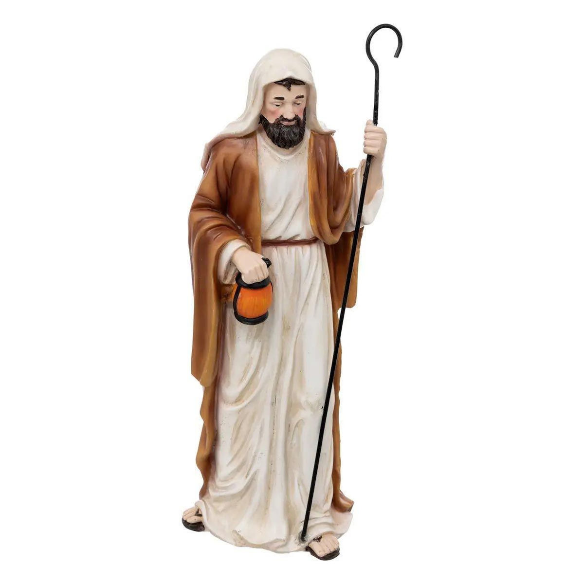 FEERIC LIGHT & CHRISTMAS Lot de 6 Santons en Résine  Crèche de Noël  33cm Multicolore