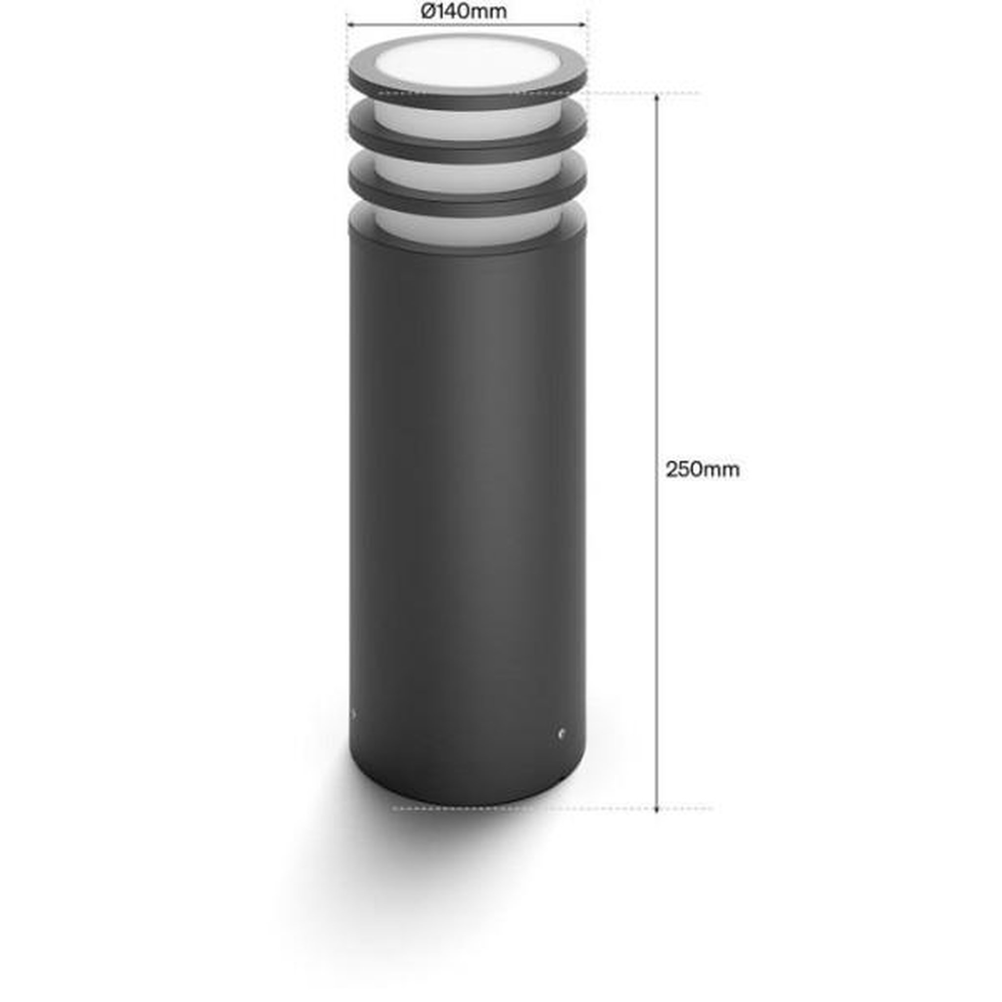 Voir la diapositive 5 : PHILIPS HUE Lampe sur pied - philips hue - lucca - anthracite - 1xa60 wca - ip44