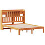 Voir la diapositive 3 : VIDAXL Lit bibliotheque sans matelas cire marron 135x190 cm pin massif