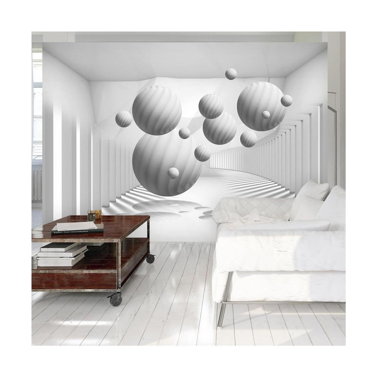 Paris Prix Papier Peint  Balls in White
