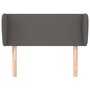 Voir la diapositive 3 : VIDAXL Tete de lit avec oreilles Gris 83x23x78/88 cm Similicuir