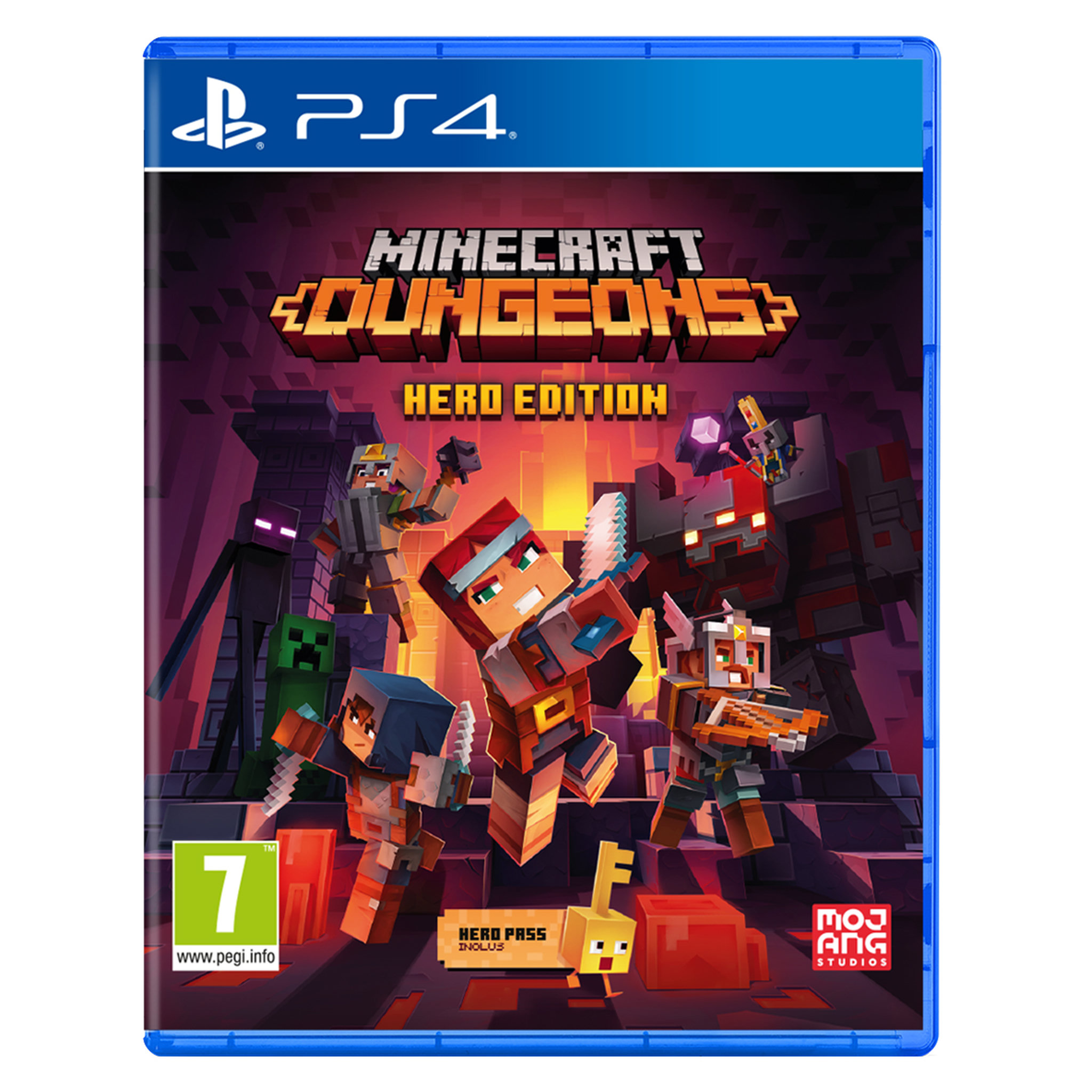 Voir la diapositive 1 : JUST FOR GAMES Minecraft Dungeons Hero Edition PS4