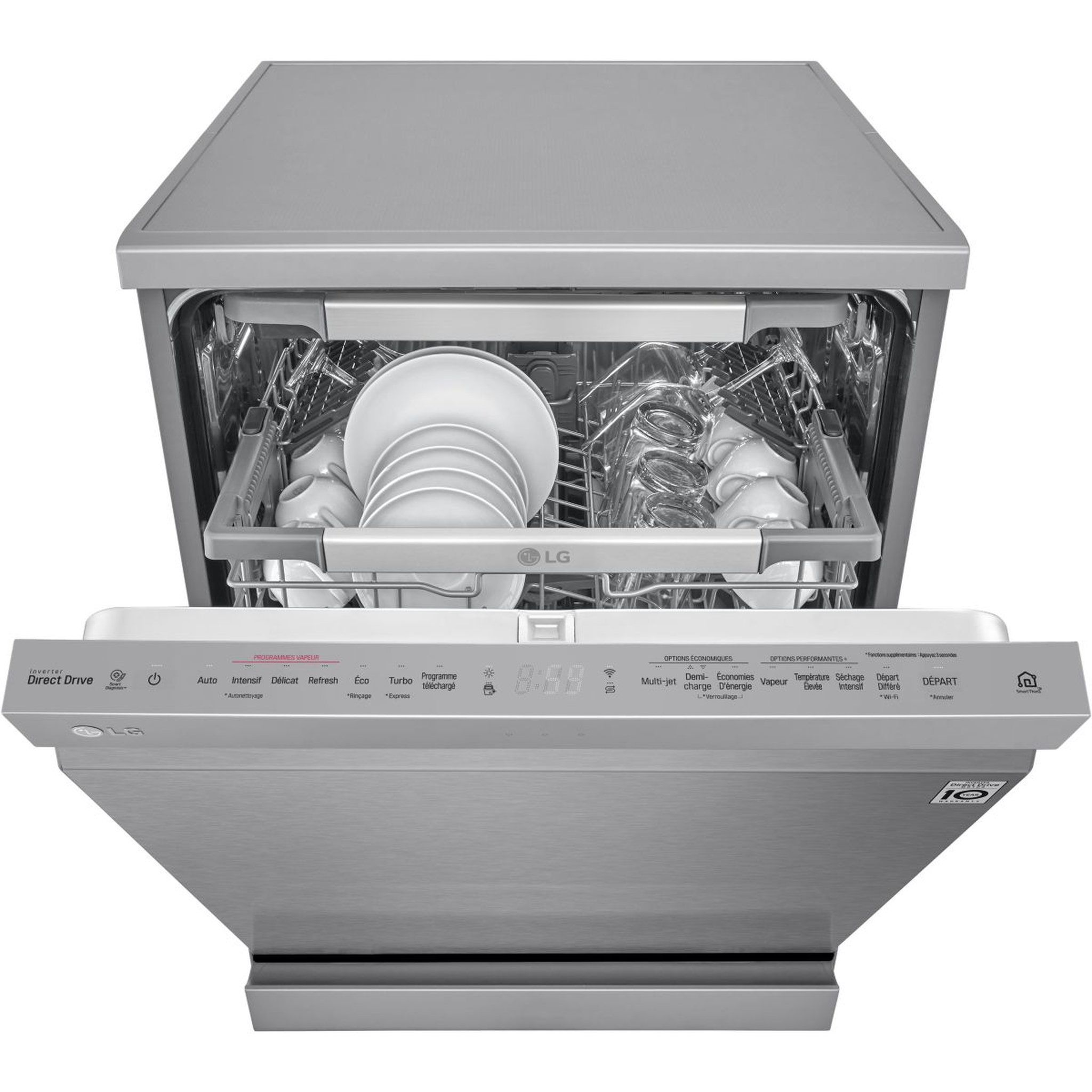 Voir la diapositive 5 : LG Lave vaisselle 60 cm DF425HSS DirectDrive Truesteam