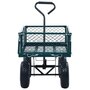 VIDAXL Chariot a main de jardin Vert 250 kg