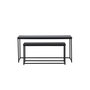 Voir la diapositive 2 : Paris Prix Lot de 2 Tables Basses Gigognes  Mallan  100cm Noir