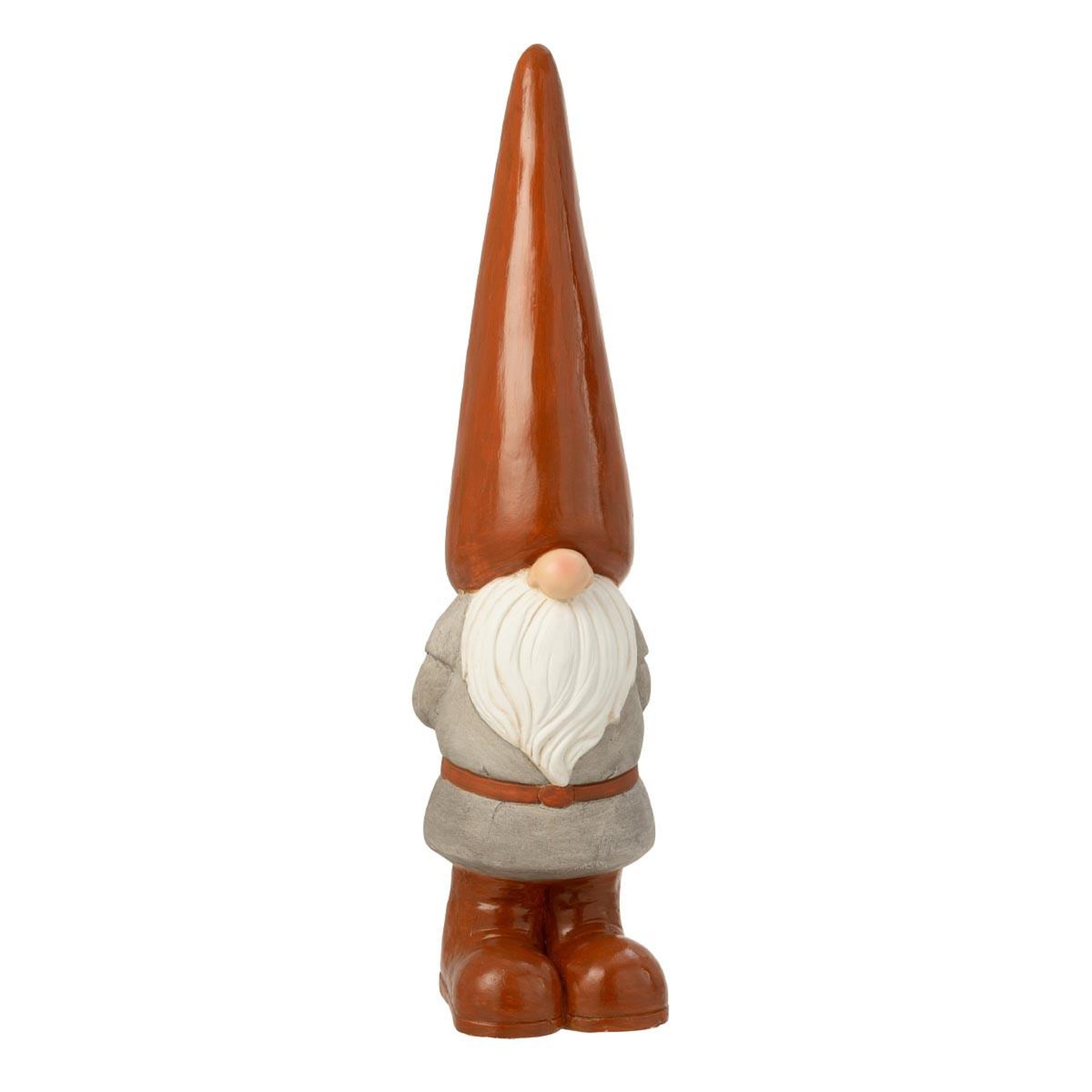 J-LINE Statue lutin extérieur  pasquale  96cm marron