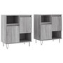 Voir la diapositive 2 : VIDAXL Buffets 2 pcs sonoma gris bois d'ingenierie