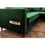 Voir la diapositive 4 : LISA DESIGN Anna - canapé d'angle droit - 5 places - convertible - en velours