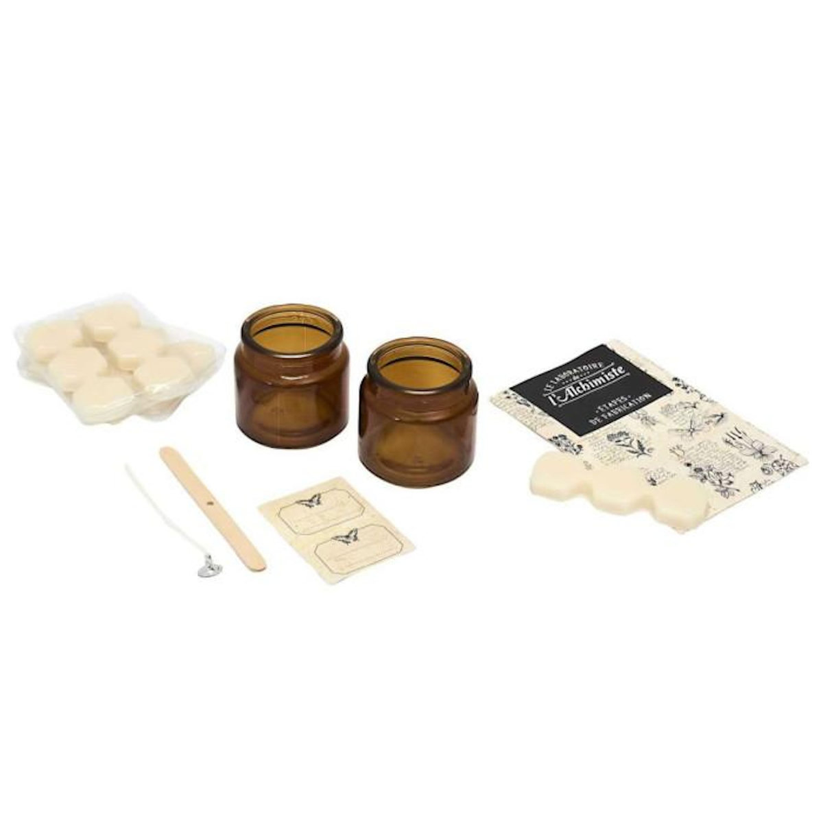 Paris Prix Coffret Bougie Apothicaire à Confectionner  DIY  20cm Ambre