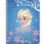 SIL Cahier de texte à spirale fille 17x22cm 148 pages Reine des neiges Elsa bleu