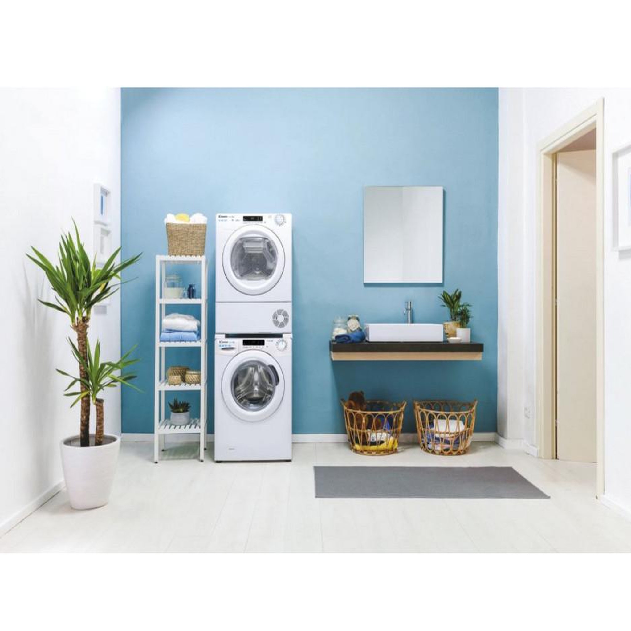 Voir la diapositive 5 : Candy Sèche-linge pompe à chaleur à condensation 60cm 11kg - csoeh11a2te-s
