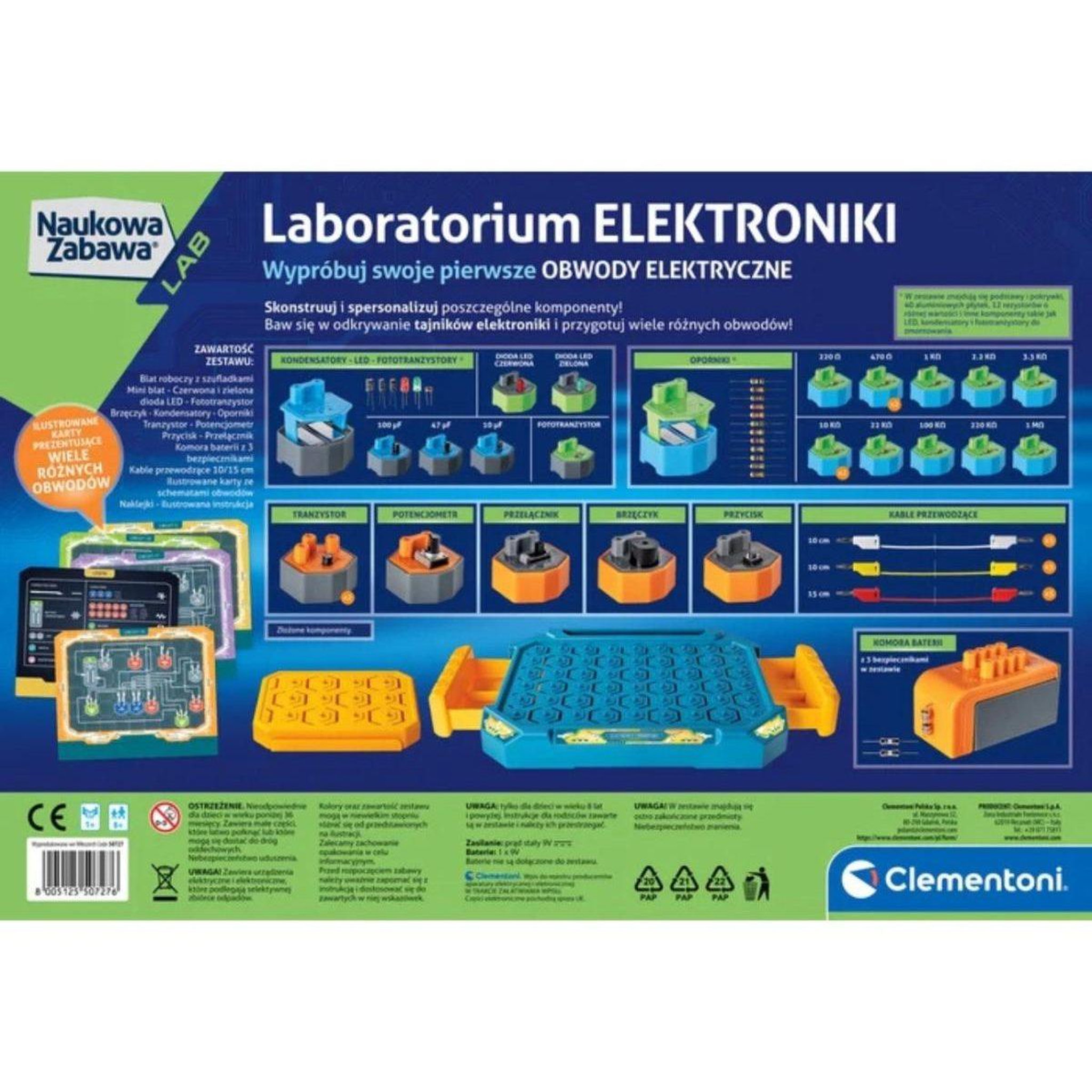 Voir la diapositive 2 : CLEMENTONI Coffret scientifique  50727 science  and  jeu - laboratoire d'électronique
