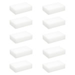 FIVE Lot de 10 Éponges Magiques  Gomme  10cm Blanc
