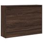 Voir la diapositive 4 : VIDAXL Armoire a chaussures chene marron 80x21x57 cm Bois d'ingenierie