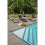 Voir la diapositive 5 : DCB GARDEN Lot de 2 bains de soleil - Aluminium et textilène - Noir