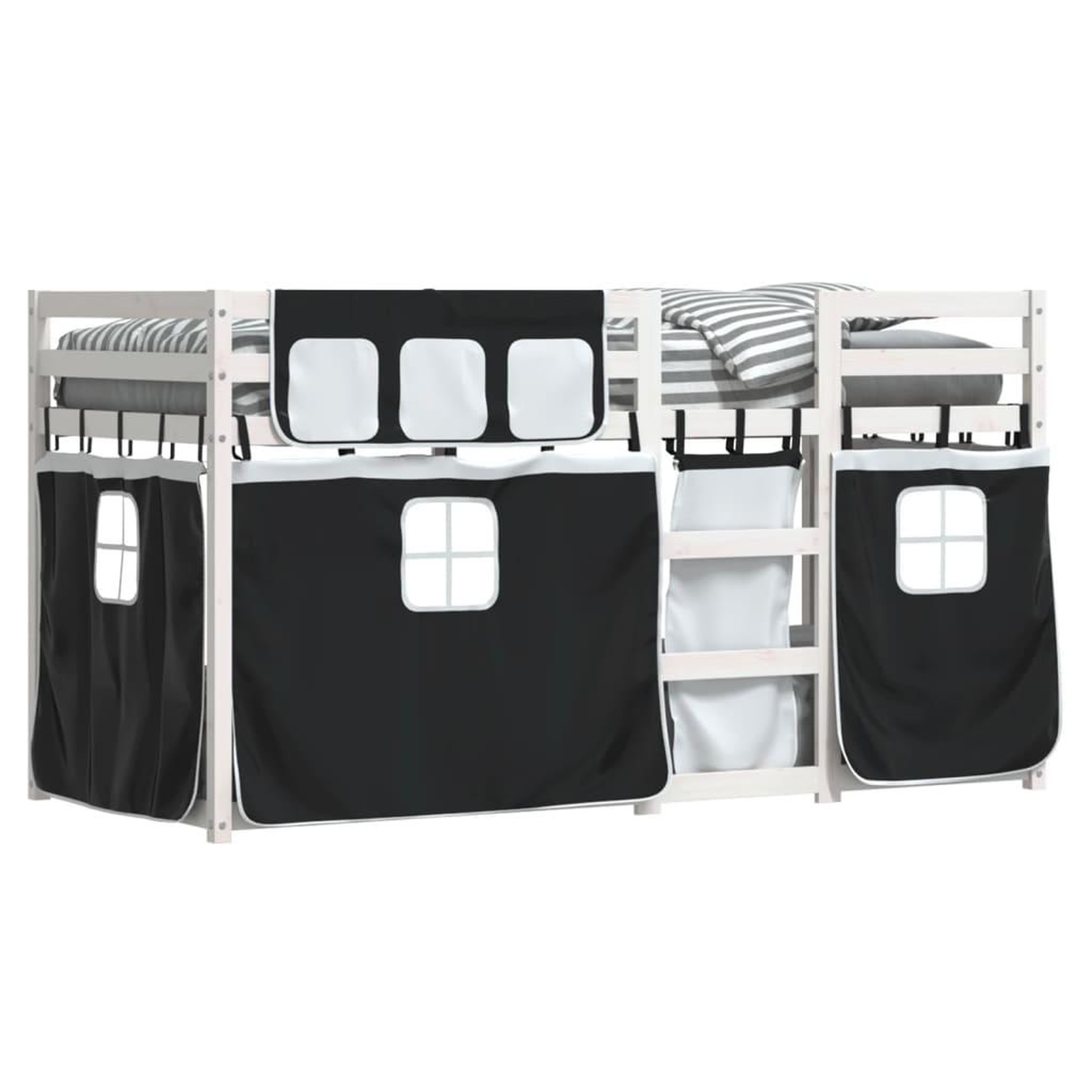 Voir la diapositive 4 : VIDAXL Lit superpose sans matelas 80x200 cm bois de pin massif