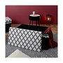 Voir la diapositive 6 : Paris Prix Banc Pliable & Coffre  Mirage  76cm Noir & Blanc