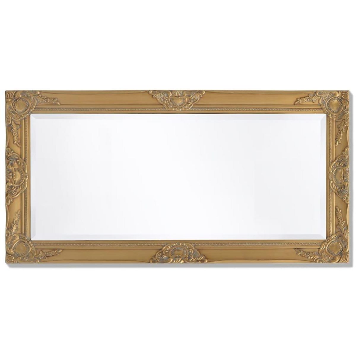 VIDAXL Miroir mural style baroque 100x50 cm Dore