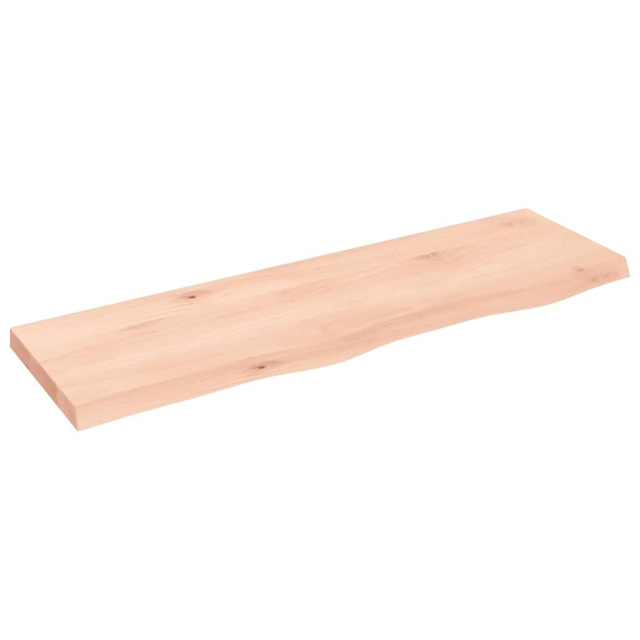Voir la diapositive 2 : VIDAXL Etagere murale 100x30x(2-4) cm bois de chene massif non traite