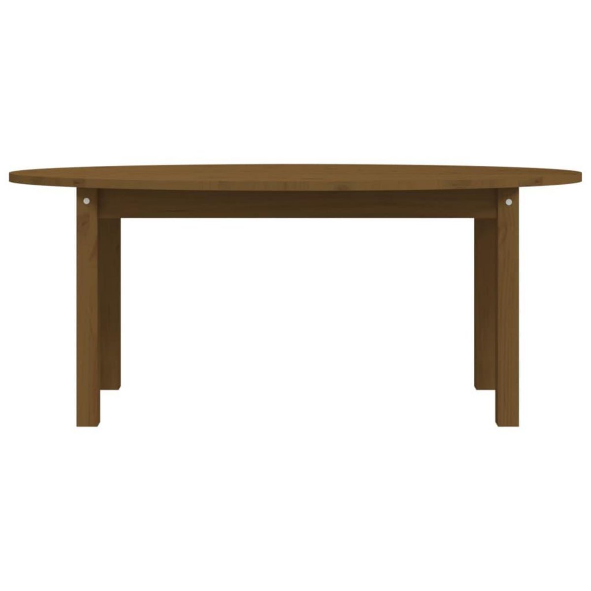 VIDAXL Table basse Marron miel 110x55x45 cm Bois massif de pin