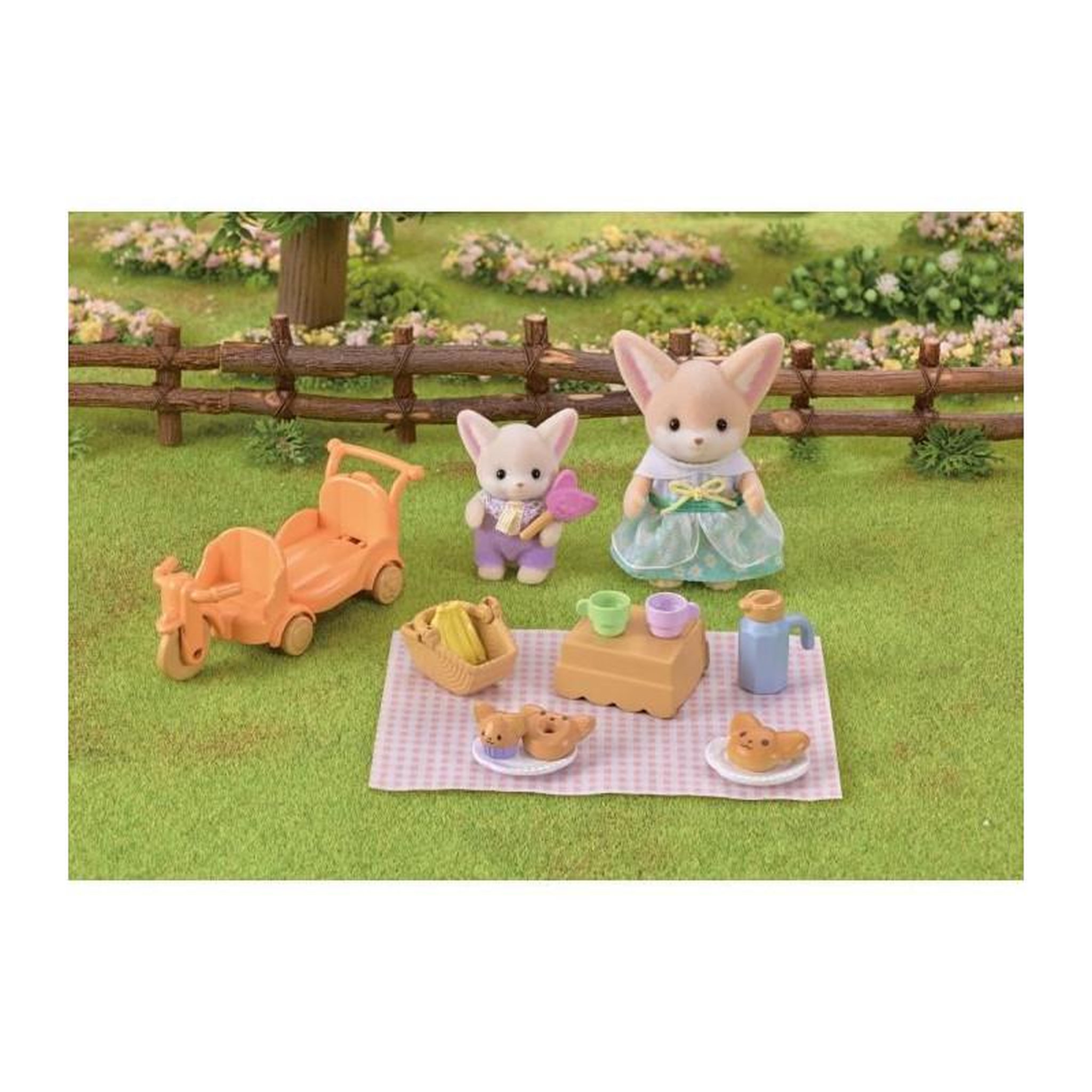 Voir la diapositive 2 : Sylvanian Families Le set de pique-nique des freres et soeurs Fennec - SYLVANIAN FAMILIES