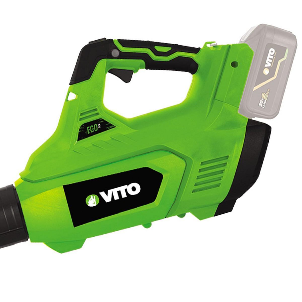 VITO Souffleur de jardin 40V + 2 Batteries lithium 2AH + Chargeur DOUBLE VITO