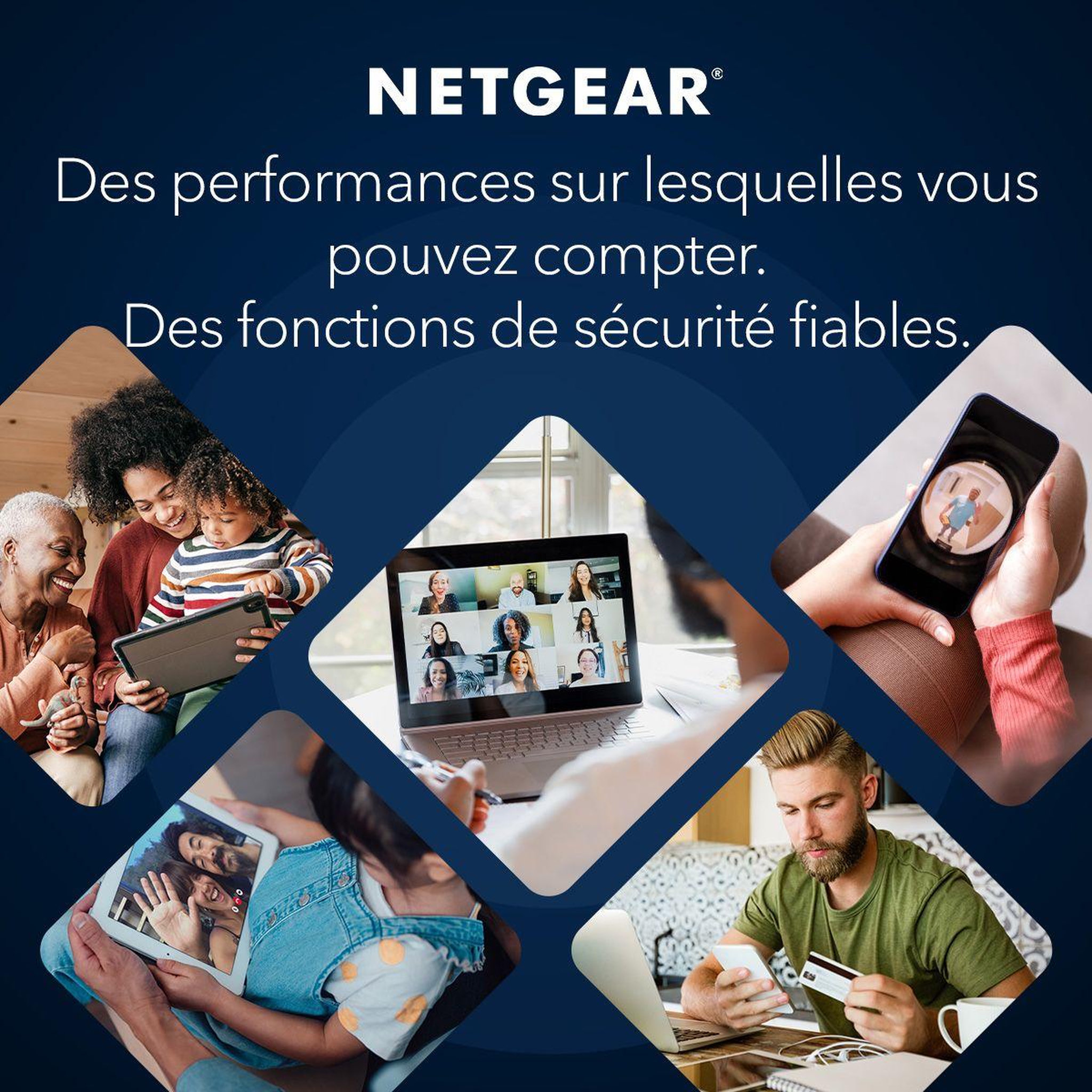 Voir la diapositive 3 : Netgear Système wifi mesh be3600 pack de 3 wifi 7