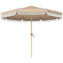 Voir la diapositive 1 : OUTSUNNY Parasol inclinable dia. 2,66m lambrequin ondulé à franges kaki beige