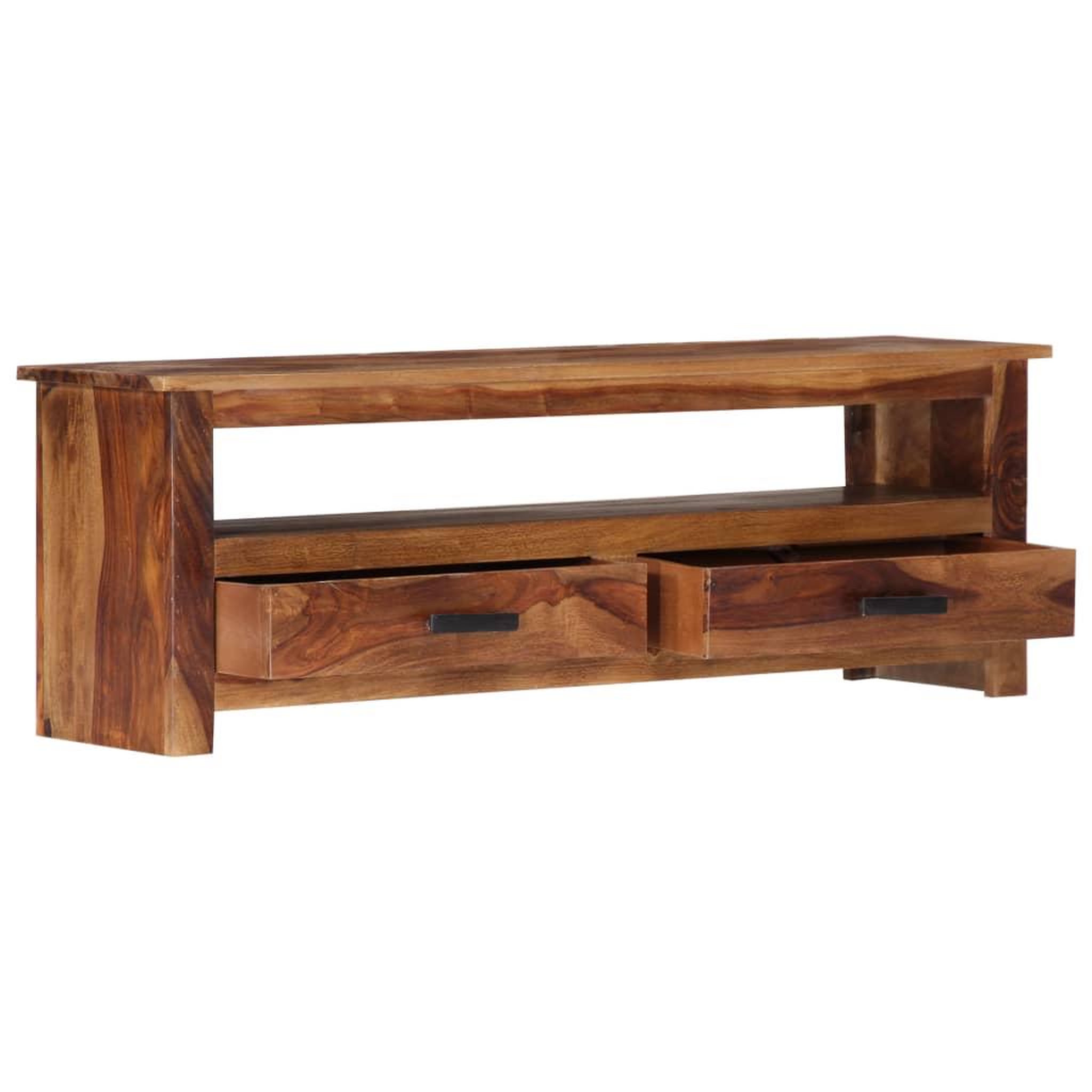 Voir la diapositive 2 : VIDAXL Meuble TV 118x30x40 cm Bois massif