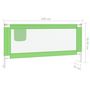 Voir la diapositive 6 : VIDAXL Barriere de securite de lit d'enfant Vert 190x25 cm Tissu