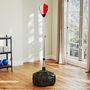 Voir la diapositive 2 : HOMCOM Punching ball sur pied hauteur réglable H.147 -165cm - ressort central, socle ventouses - bleu blanc rouge