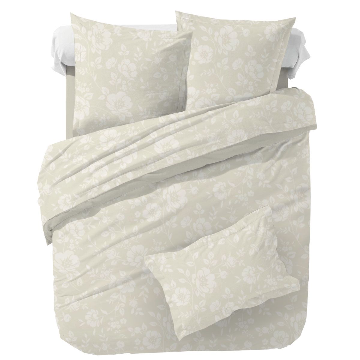Parure housse de couette percale coton SHABBY