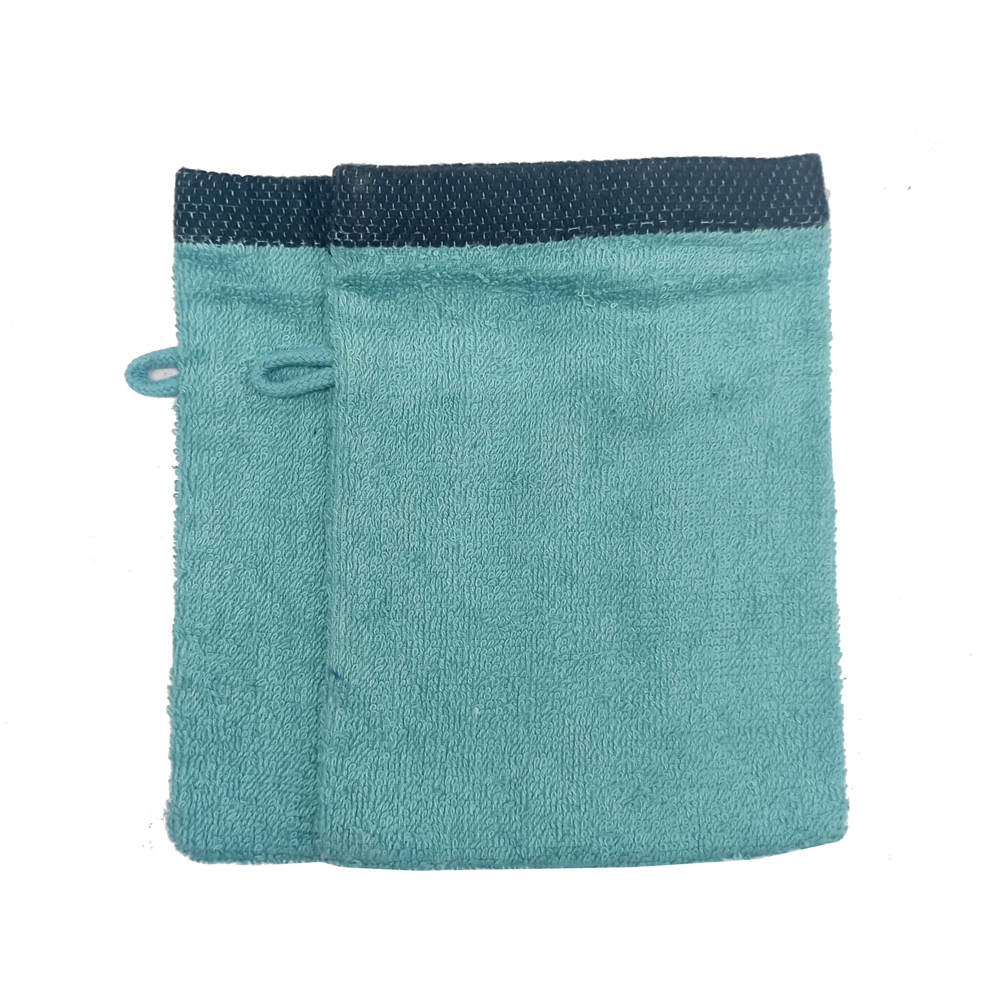 Voir la diapositive 1 : ACTUEL Lot de 2 gants de toilette uni en  coton 450GSM