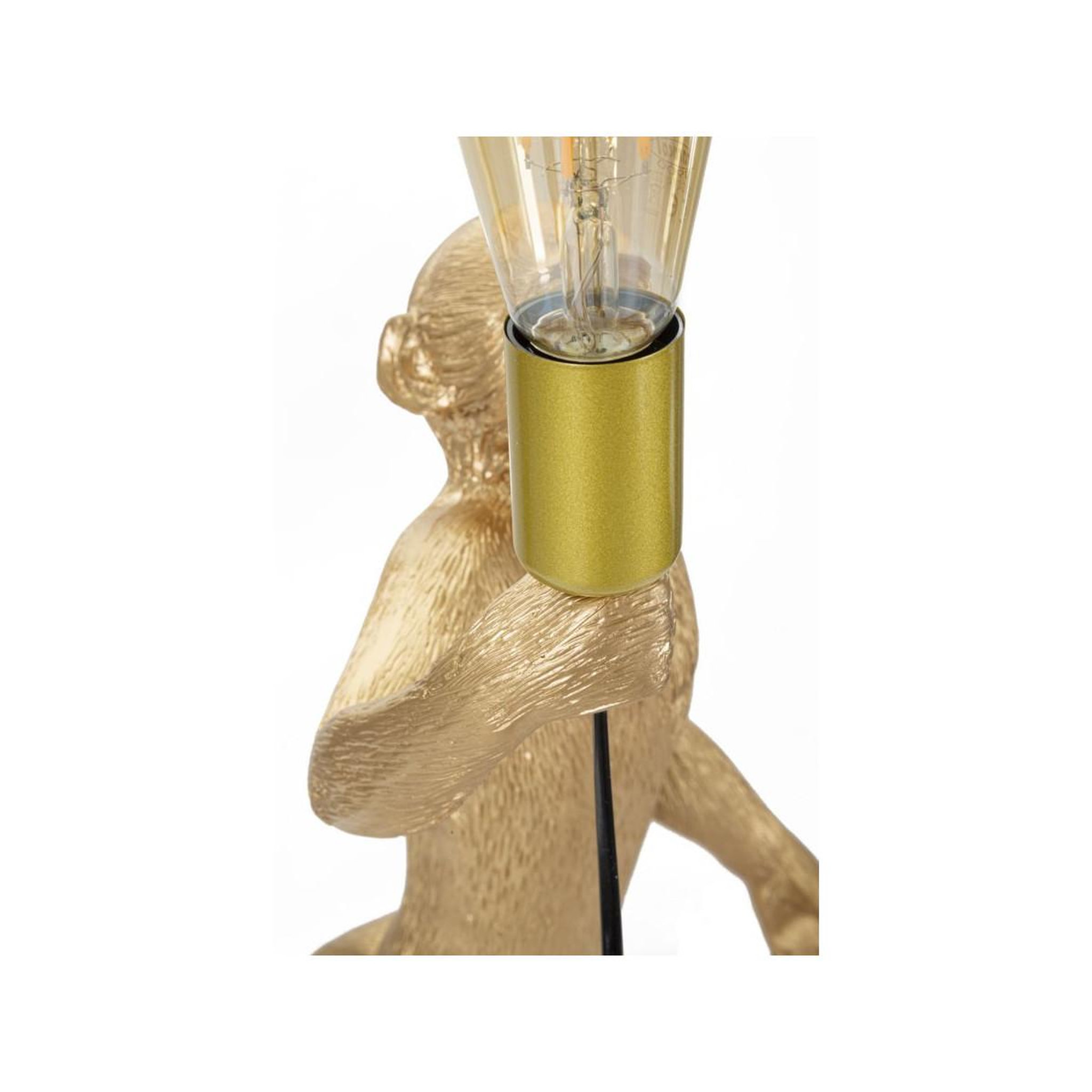 Voir la diapositive 5 : Paris Prix Lampe à poser en résine  singe  55cm or