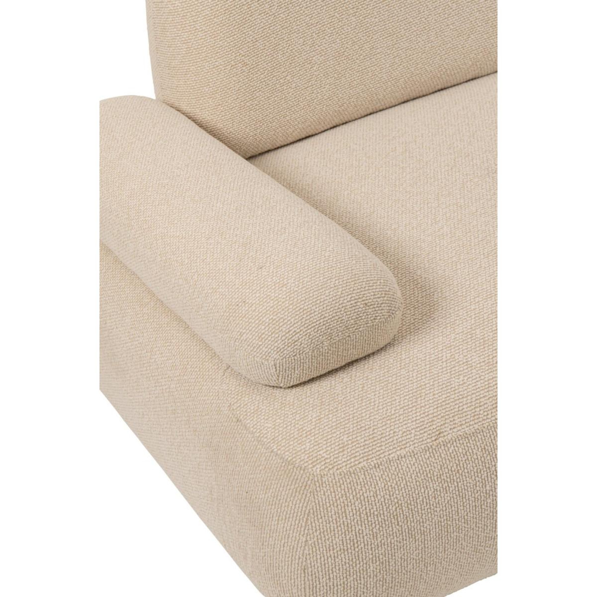 Voir la diapositive 4 : J-LINE Canapé d'angle modulable  margo  152cm écru