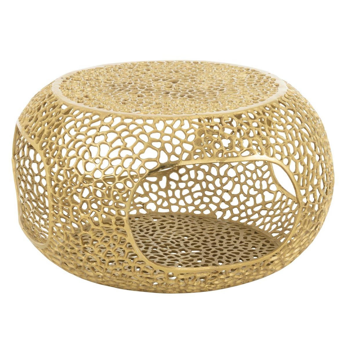 Paris Prix Table Basse en Métal  Cecelia  76cm Doré