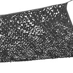 ID MARKET Voile d'ombrage rectangulaire design ombrière camouflage 3x4 M gris