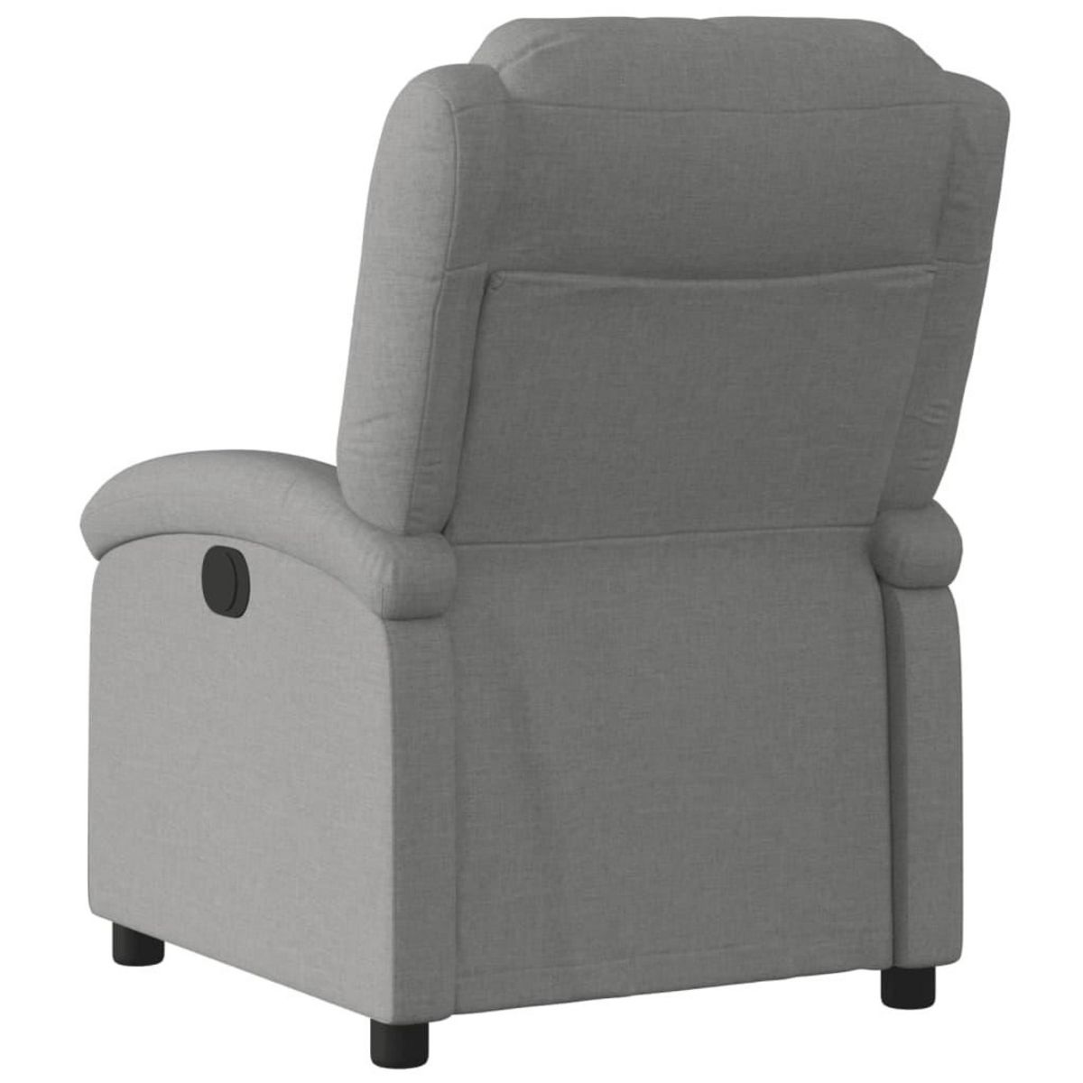 VIDAXL Fauteuil inclinable Gris fonce Tissu