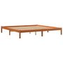 Voir la diapositive 3 : VIDAXL Cadre de lit sans matelas cire marron 180x200cm bois pin massif