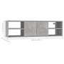 Voir la diapositive 6 : VIDAXL Etagere murale Gris beton 102x30x29 cm Bois d'ingenierie