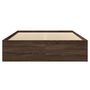 Voir la diapositive 5 : VIDAXL Cadre de lit sans matelas chene marron 135x190 cm